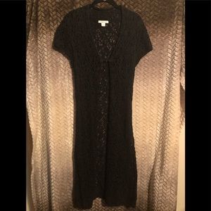 Coldwater Creek Long Black Duster